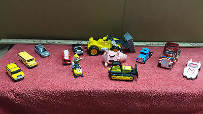 1/64th mixed lot of 12 TOYS  MAISTO / TOOTSIE TOY / RC2 SNOWMOBILE / OTHERS