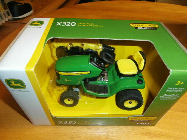 Ertl John Deere X320 Riding Lawn Tractor Mower Toy 1:16 Replica Play TBE45484