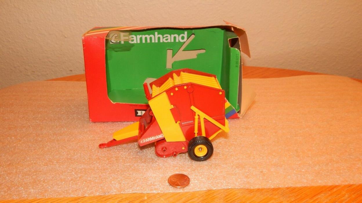 RARE 1/32 Farmhand Diecast By Britains~Round Hay~Straw Baler Toy Farm Implement