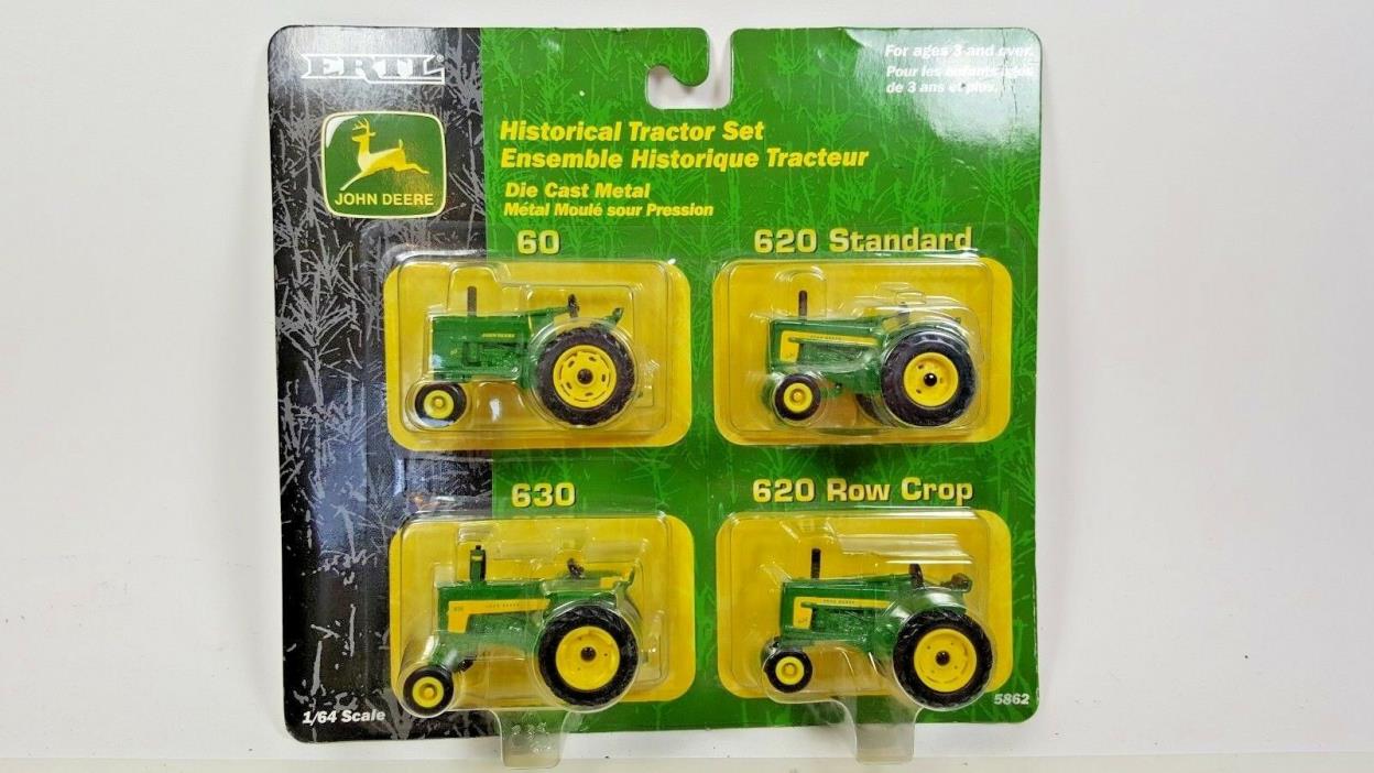 Ertl 1/64 John Deere 4 Pc Historical Tractor Set 60/620/630/620 New #5862