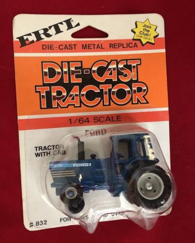 ERTL Ford Tractor #832 1/64 Scale Die Cast Farm Toy #1703