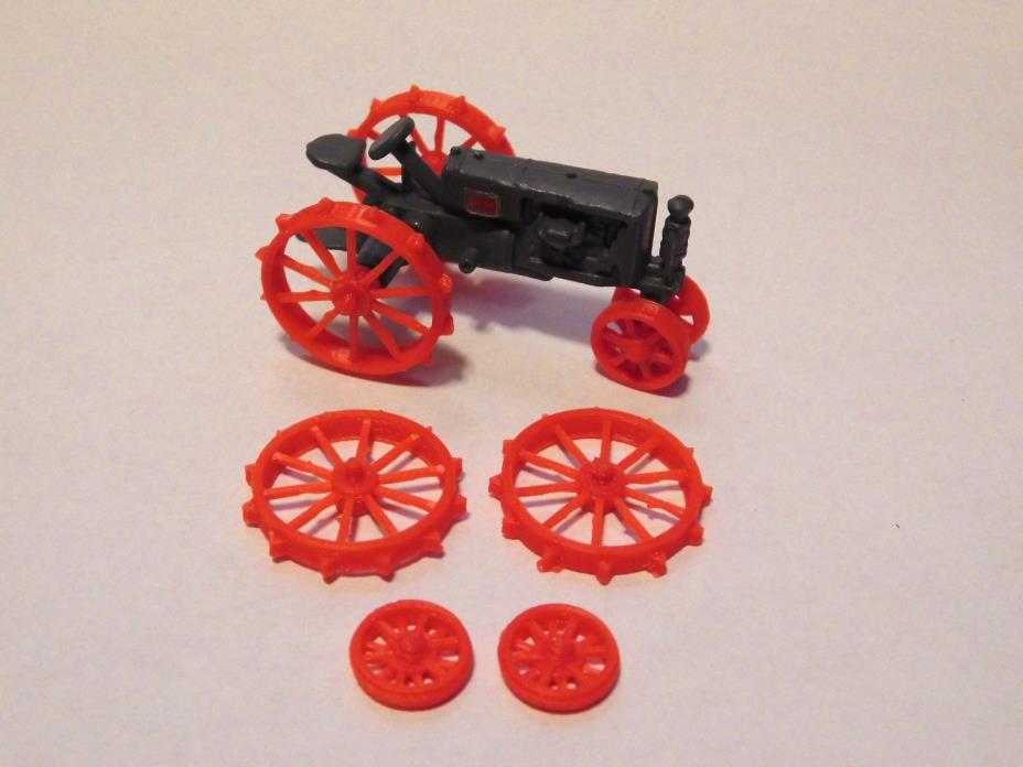 Custom 3D printed wheels for 1/64 antique Tractors. (Narrow Rim)