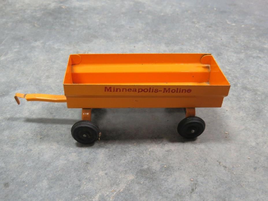 Vintage Minneapolis Moline Pressed Steel Wagon rare size unusual! 1:32 1:25 SLIK