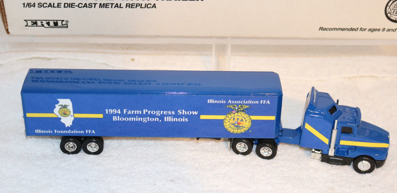 Ertl Illinois FFA 1994 Farm Progress Show Bloomington Semi Trailer 1:64 Scale