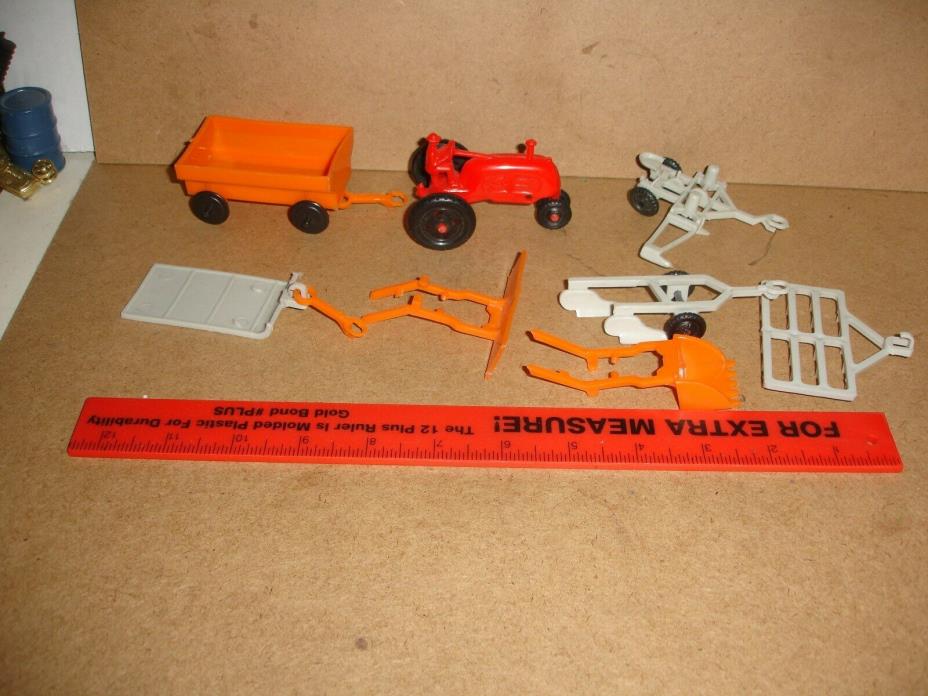 marx toy tractor and wagon sets