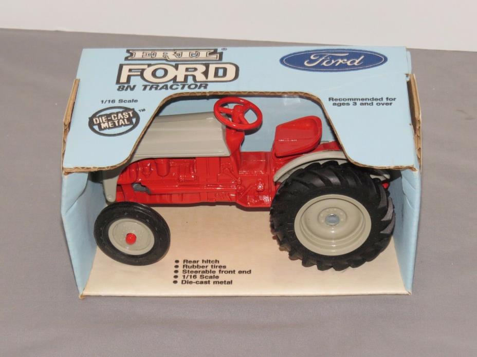Vintage 1985 Ertl 1:16 Scale Ford 8N Tractor New in Box MINT! Toy Blue Box SHARP