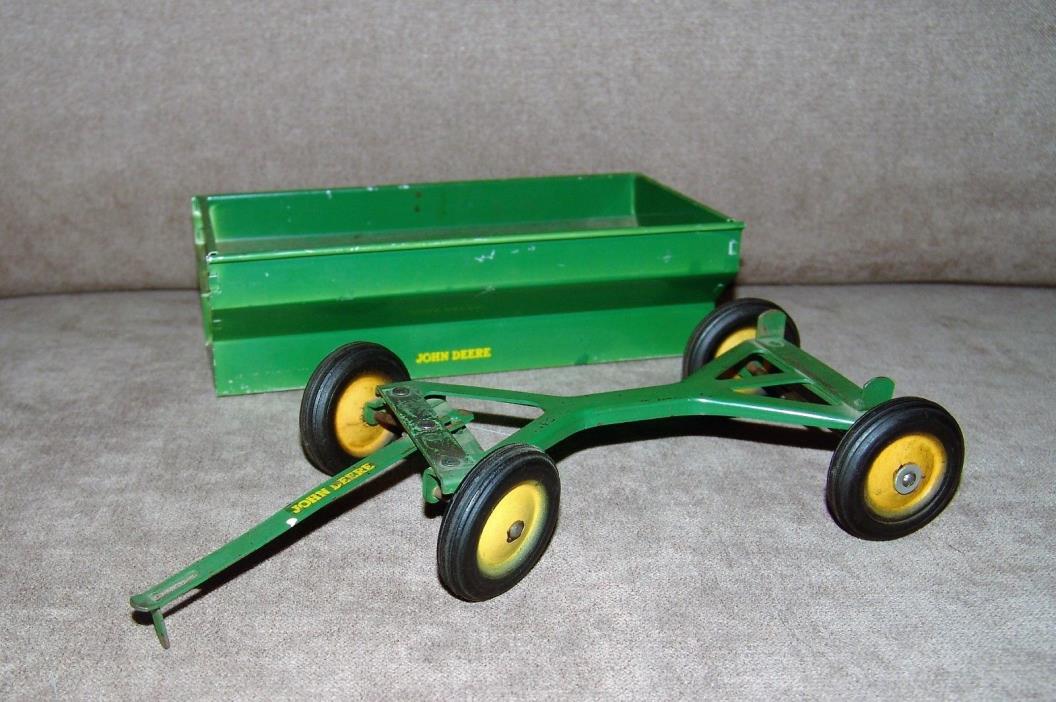Vintage Toy John Deere Tractor Trailer Frame & Grain Box
