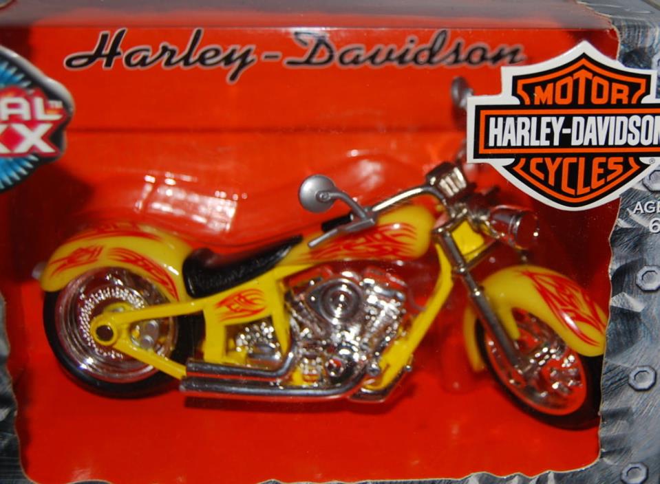 HARLEY DAVIDSON METAL MAXX 1:17 CUSTOM FLSTF FAT BOY MOTORCYCLE MODEL