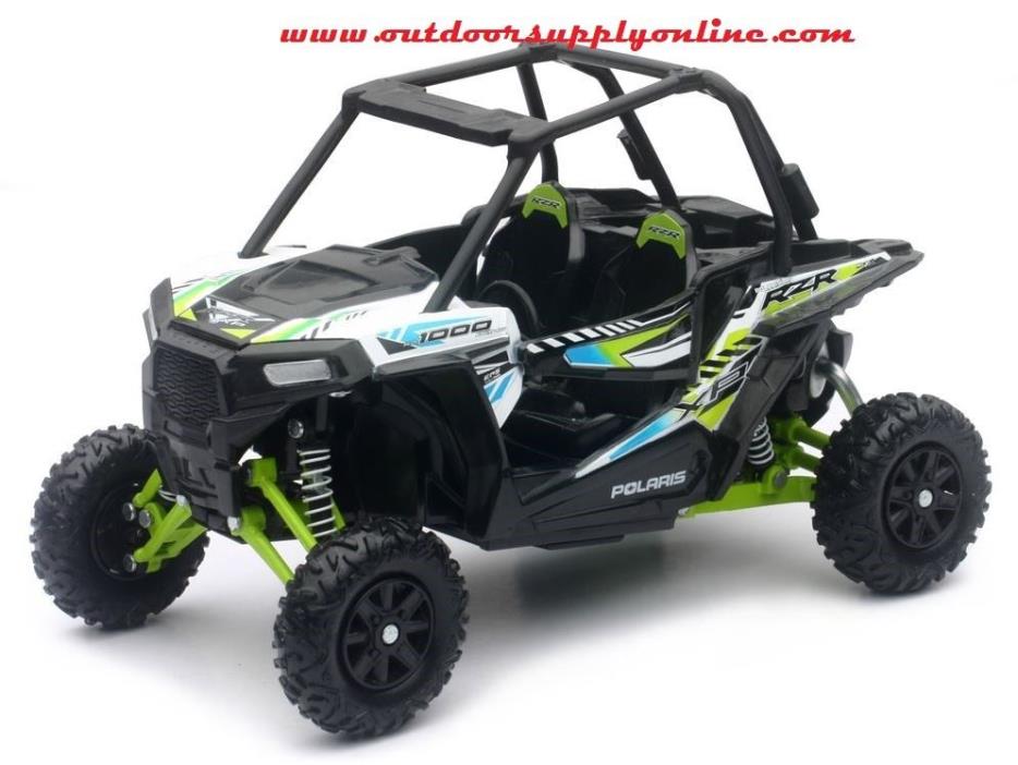 POLARIS RZR XP 1000 TOY, White Lightning, 1/18 Die-cast 57593C, Toy RZR