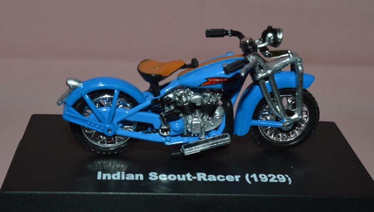 NEW-RAY DIE-CAST MOTORCYCLE '1929' INDIAN SCOUT-RACER SCALE 1:32 BOXED ON STAND