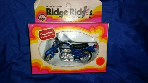 Vintage 1974 Zee Toys Ridge Rider Kawasaki Motor Cycle. Mint Condition Still In