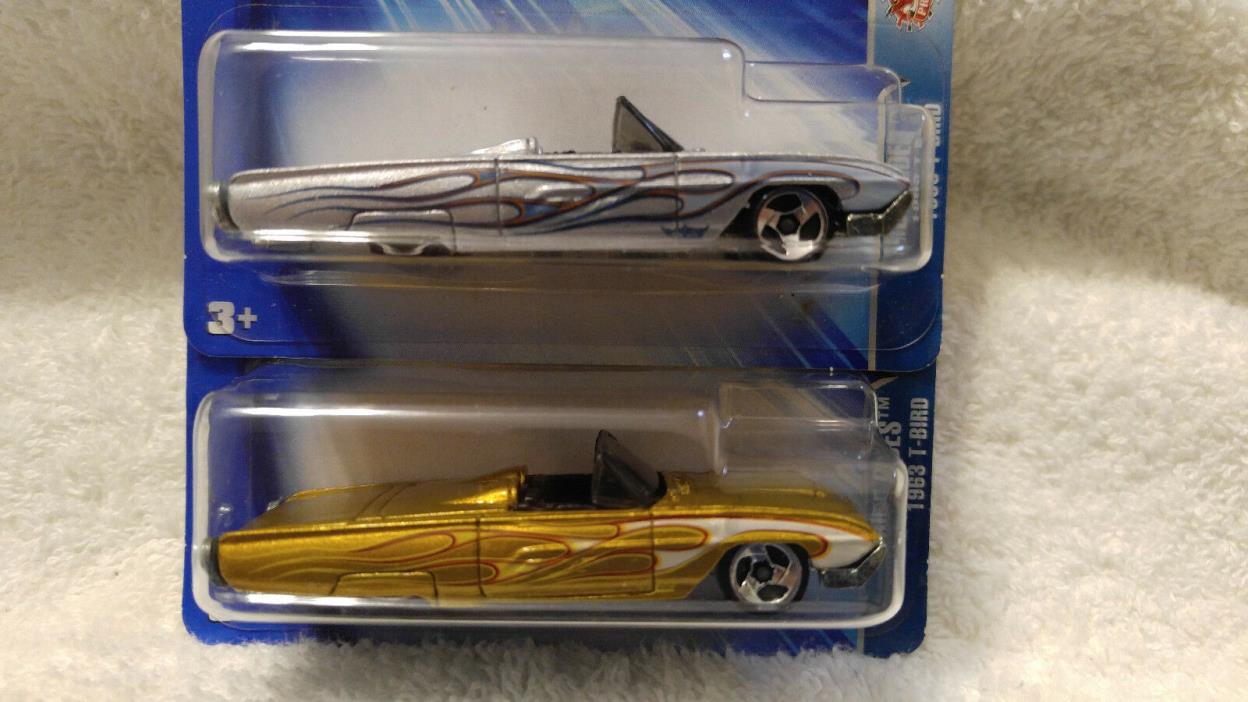 Hot Wheels 2004 #211 1963 T-Bird  - Two Color & Tampo Variations
