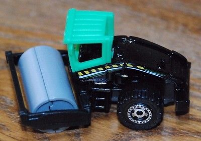 Matchbox Road Roller, Black and Green, 1/64