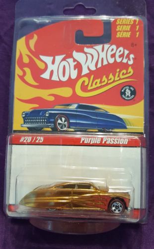 NEW HOT WHEELS CLASSICS SERIES 1 PURPLE PASSION #20/25 BRONZE HW-1
