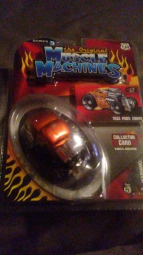 The Original Muscle Machines Series 3 '33 1933 Ford Coupe Burnt Orange Die-Cast