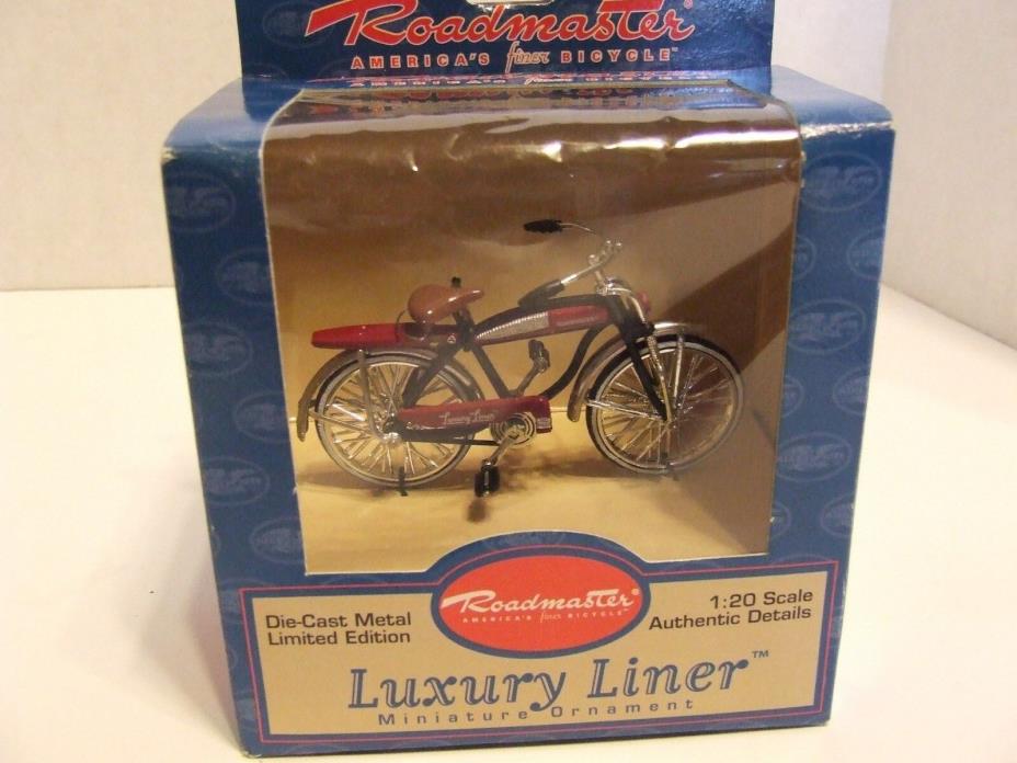 Roadmaster Luxury Liner Bicycle Miniature 1:20 Scale NIB die cast 1998