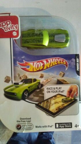 Hot wheels I.pad car green*for app.*new in box.a car for your tablet high tech 1