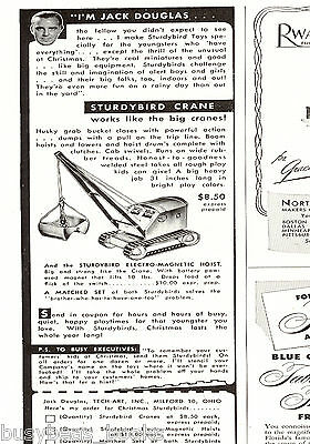 1947 STURDYBIRD Crane advertisement, Tin Toy Crane, half-page
