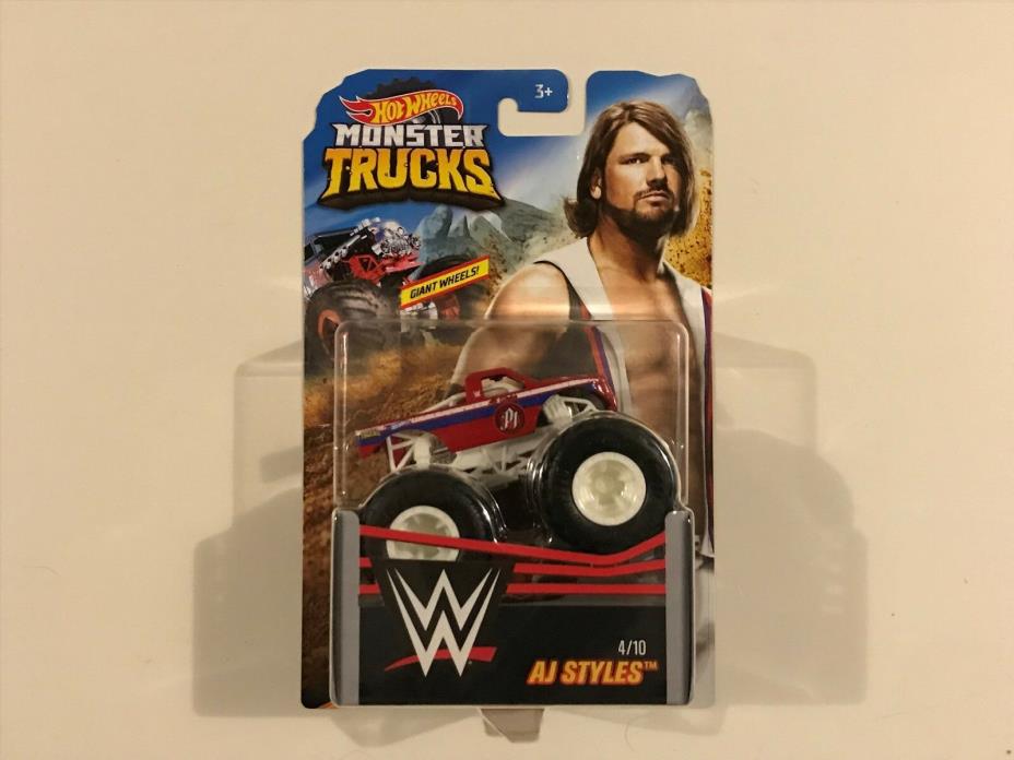 Hot Wheels Monster Trucks 2019 WWE AJ Styles - 1/64th Mattel NEW MIP