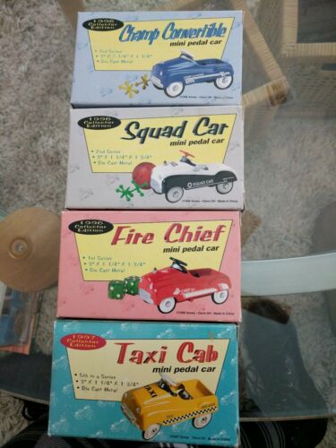 1997 Collector Edition Miniature Pedal Cars Lot of 4