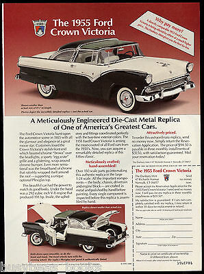 1994 DANBURY MINT advertisement for 1955 Ford Crown Victoria model