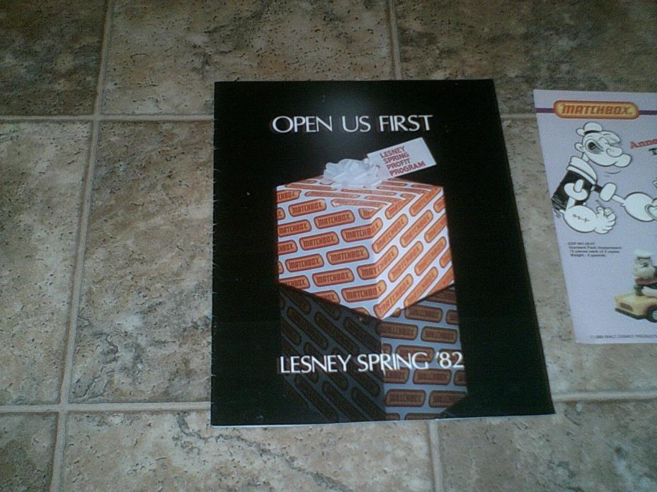 1982 Lesney Matchbox Dealers Spring Catalog Hard to Find