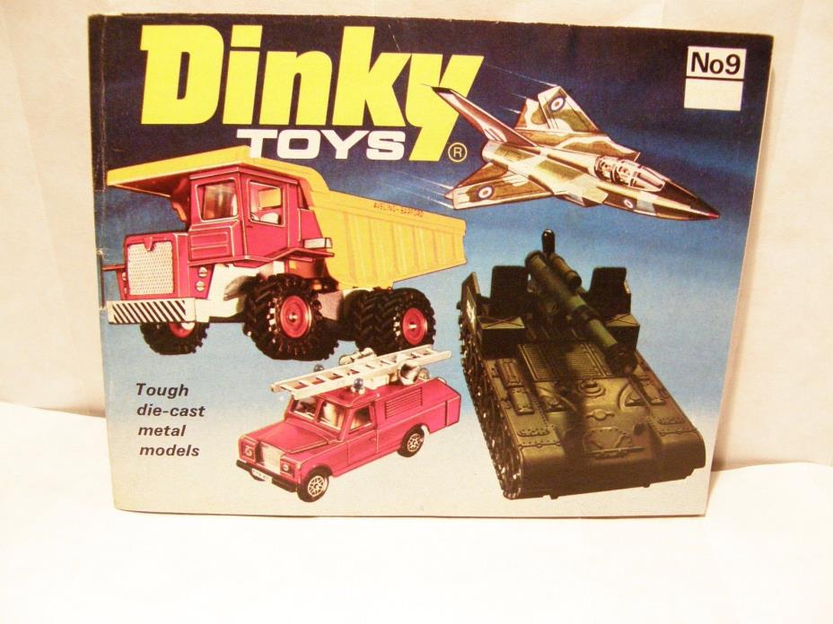 DINKY TOYS No 9 Catalog - 1973 - 40 pages w/ 4 pages of listing USA