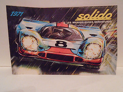 1971 SOLIDO DIECAST TOYS 24 PAGE CATALOG IN MINT CONDITION