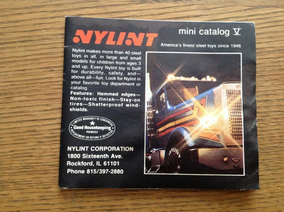 Vintage Nylint Mini Catalog V