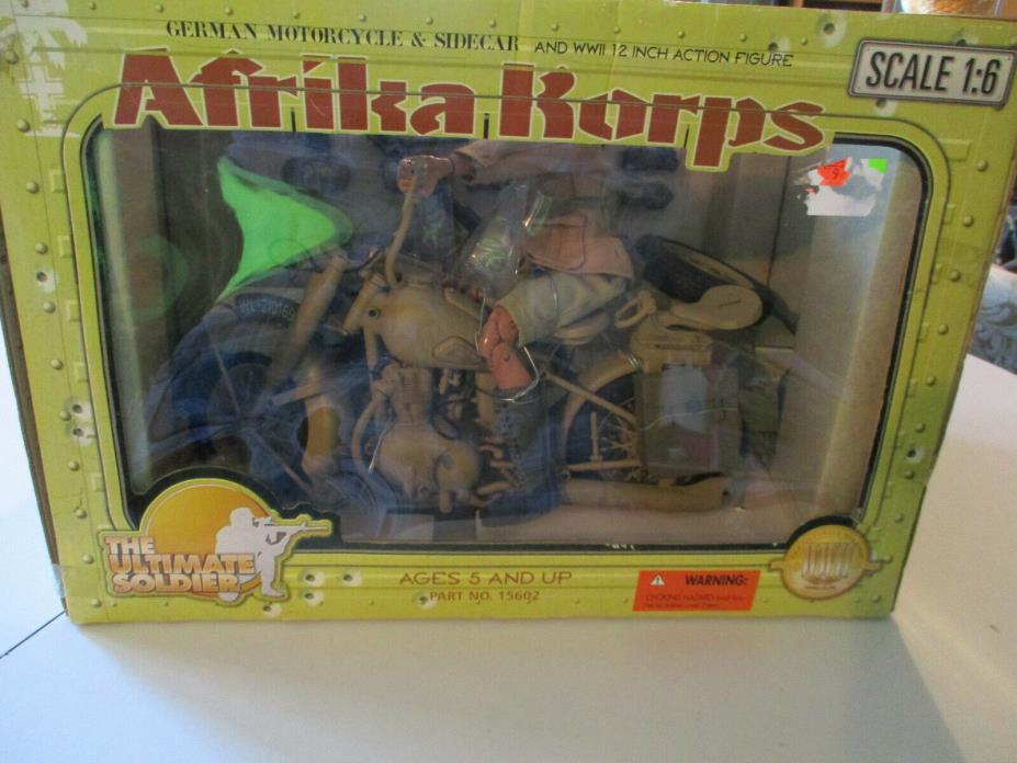 The Ultimate Soldier Afrika Korps Motorcycle & Sidecar & German Soldier