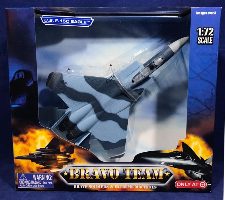 New U.S. F-15C EAGLE Military Aircraft Airplane - BRAVO TEAM 1:72 Target Exc