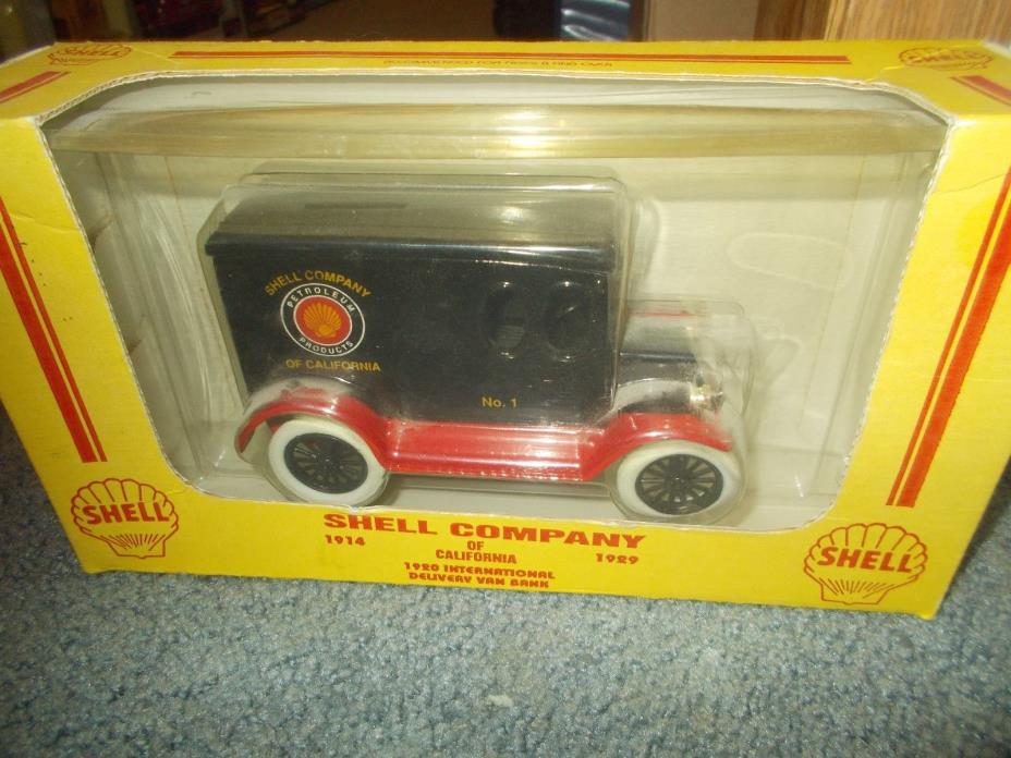 ERTL 1920 SHELL COMPANY INTERNATIONAL DELIVERY VAN BANK -