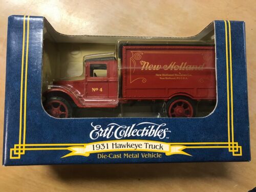 NEW IN BOX Ertl MADE USA 1931 New Holland Hawkeye Truck Bank 1/34