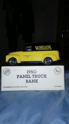 1950 wireless panel CHEV Truck yellow and black #2953 locking bank