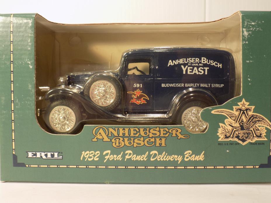 Ertl 1932 Ford Panel Bank Anheuser-Busch Yeast 1:25 scale NOS