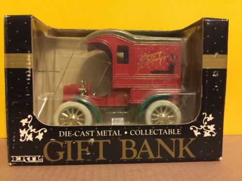 Ertl Ford Happy Holidays Collectable Diecast Gift Bank 1990