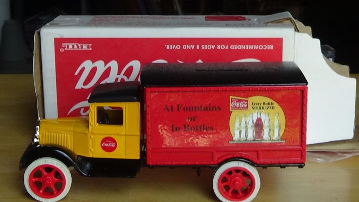 ERTL Coca Cola 1931 Chevy Hawk Delivery Truck Locking Bank NEW in Box B260