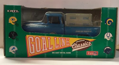 ERTL Goal Line Classics Die Cast Metal Bank Carolina Panthers 1955 CHEVY PICKUP