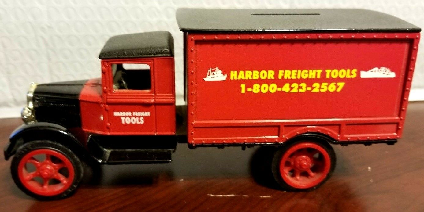 ERTL 1931 HAWKEYE DELIVERY TRUCK BANK with KEY (HARBOR fREIGHT TOOLS)
