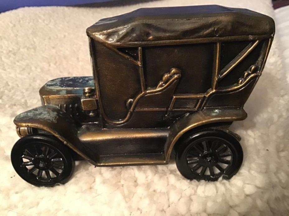 VINTAGE STANLEY STEAMER COIN BANK BANTHRICO, 1910 north platte state bank,rare