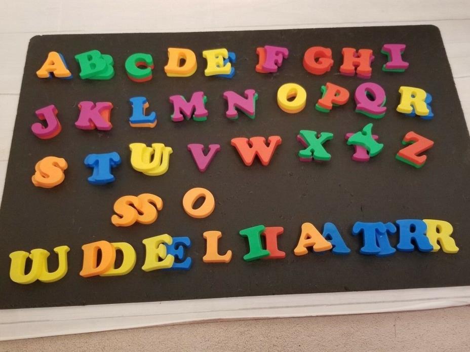 MAGNETIC LETTERS LOT OF ABOUT 69 CHILDREN ABC