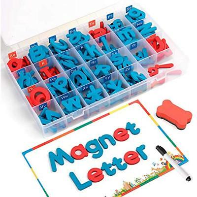 Coogam Magnetic Letters & Words 208 Pcs Board Storage Box - Uppercase Lowercase