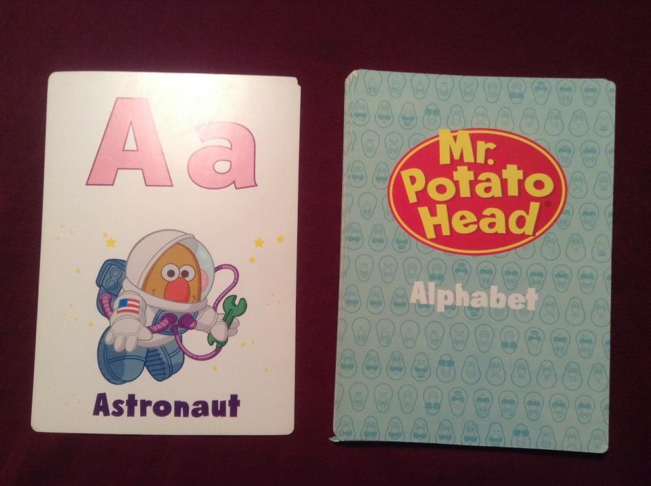 VTG Mr. Potato Head Alphabet Flash Cards Learning Card Game Teach Rare Playskool