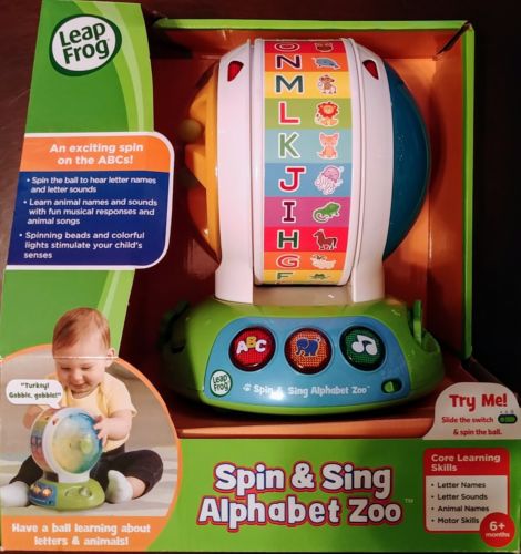 Leap Frog Spin and Sing Alphabet Zoo Baby Toddler Educational Toy ABC - NEW