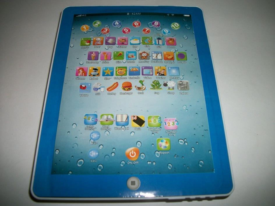 Childs own Interactive Learning Tablet Teaches Letters Numbers Basic Words.USA!!
