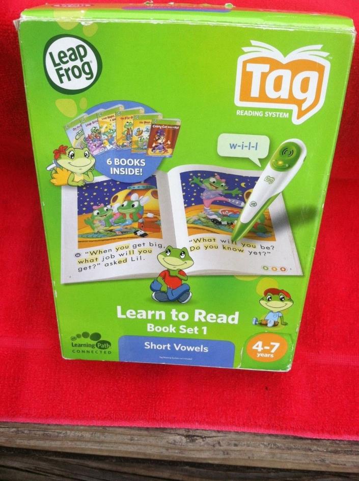 Leap Frog Tag Reading System Short Vowels & Long Vowels Book Sets 1 & 2 12 Books
