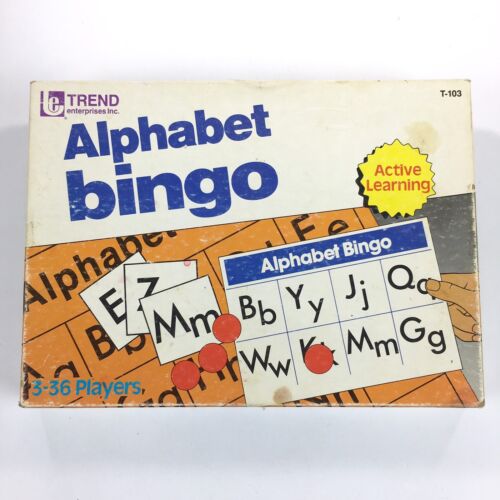 Alphabet Bingo Game Homeschool Teacher Resource Classroom Game Supplies