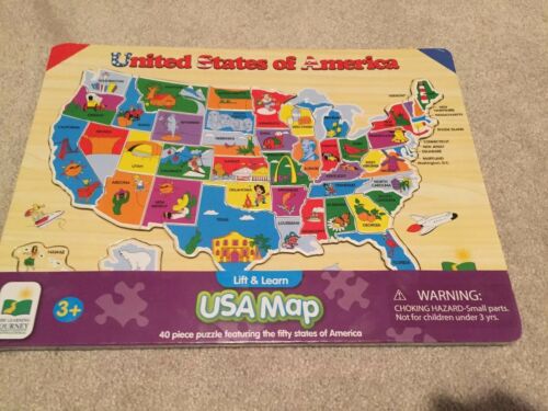 The Learning Journey Lift & Learn USA Map Puzzle - New