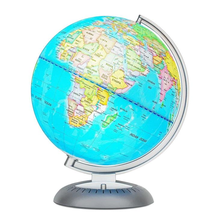 Illuminated World Globe for Kids With Stand Built in LED for Illuminated Night