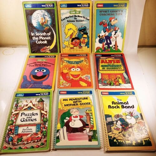 Playskool/Child Guidance Electronic Talk N Play Book Lotx9 Books Only
